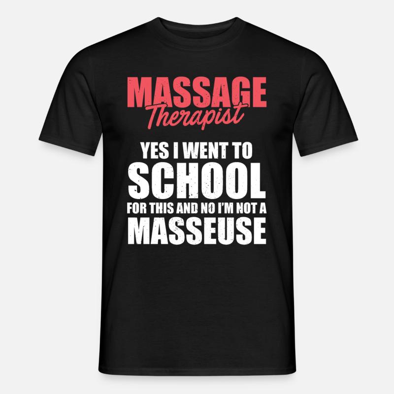 Massage Therapist - Männer T-Shirt - Schwarz