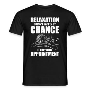 Massage Therapist - Men's T-Shirt - black - Front - AI Model Male 178 light (178cm)