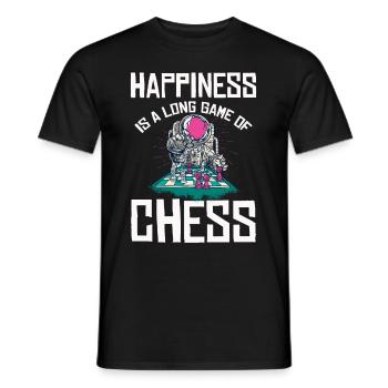 Funny Chess Player - Männer T-Shirt - Schwarz - Vorne - AI Model Male 178 light (178cm)