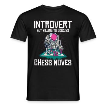 Funny Chess Player - Männer T-Shirt - Schwarz - Vorne - AI Model Male 178 light (178cm)