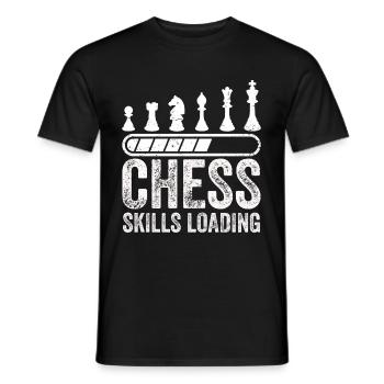Funny Chess Player - Männer T-Shirt - Schwarz - Vorne - AI Model Male 178 light (178cm)