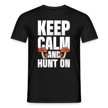Chasse aux champignons - T-shirt homme - noir - Devant - AI Model Male 178 light (178cm)