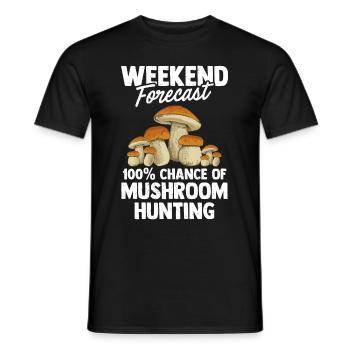 Chasse aux champignons - T-shirt homme - noir - Devant - AI Model Male 178 light (178cm)