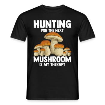 Chasse aux champignons - T-shirt homme - noir - Devant - AI Model Male 178 light (178cm)