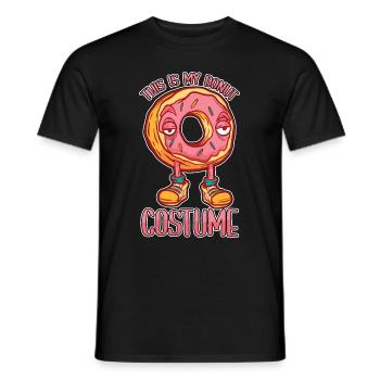 Donut Costume - Männer T-Shirt - Schwarz - Vorne - AI Model Male 178 light (178cm)