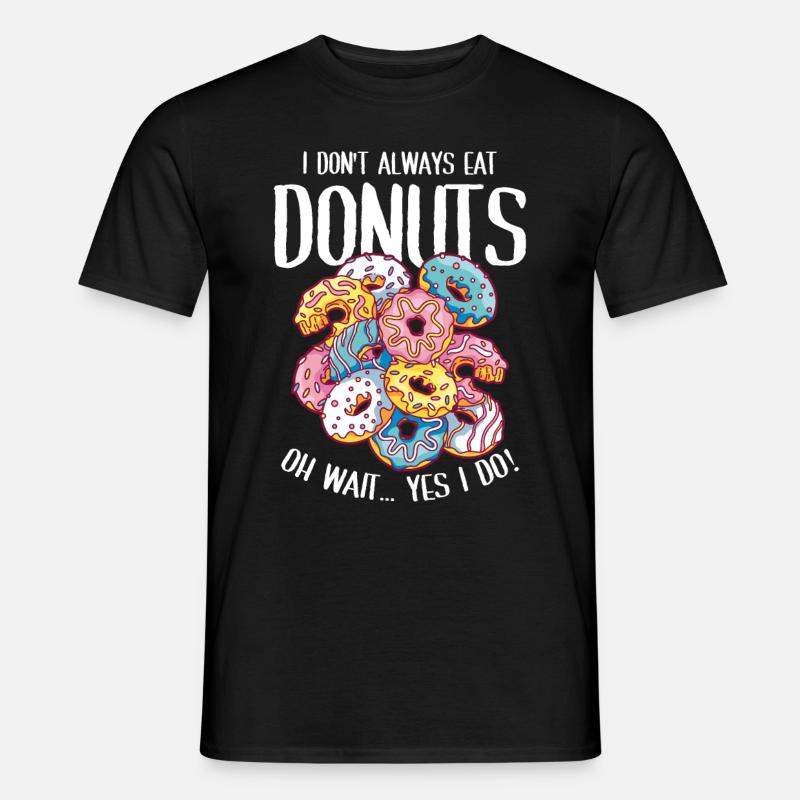 Donut Lover - Männer T-Shirt - Schwarz