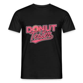 Donut Tester - Men's T-Shirt - black - Front - AI Model Male 178 light (178cm)