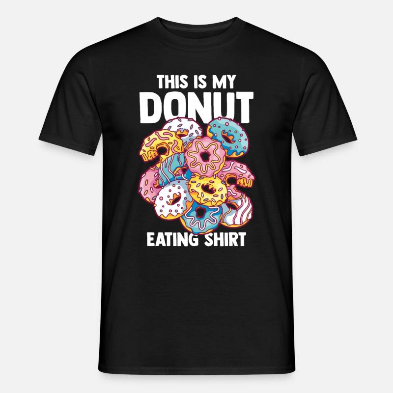 Donut Lover - Männer T-Shirt - Schwarz