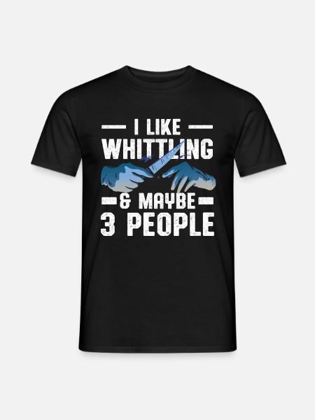 Whittler | Woddcarving - Männer T-Shirt - Schwarz