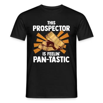 Gold Panning | Miner - Männer T-Shirt - Schwarz - Vorne - AI Model Male 178 light (178cm)