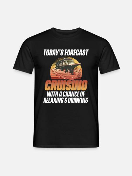 Cruising Vacation - Cruise Ship - Männer T-Shirt - Schwarz