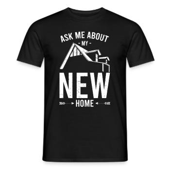 Housewarming Party - New Houseowner - Men's T-Shirt - black - Front - AI Model Male 178 light (178cm)