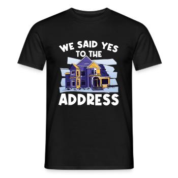 Housewarming Party - Männer T-Shirt - Schwarz - Vorne - AI Model Male 178 light (178cm)