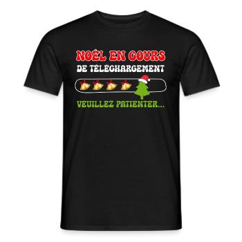 Téléchargement Sapin De Noël Homme Femme Enfant - T-shirt homme - noir - Devant - AI Model Male 178 light (178cm)