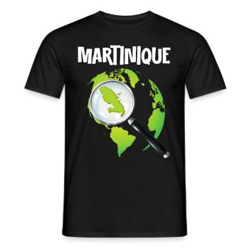 Belle Martinique 972 Loupe Antilles Les Tropiques - Men's T-Shirt - black - Front - AI Model Male 178 light (178cm)