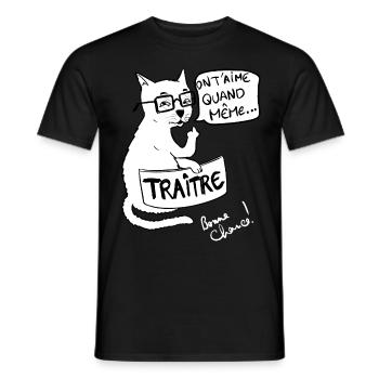 Colleague Departure Humor Betrayal Transfer Retirement - Men's T-Shirt - black - Front - AI Model Male 178 light (178cm)