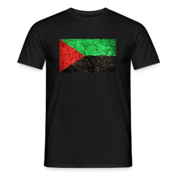 Solide Flagge von Martinique, dem Land der Vorfahren - Männer T-Shirt - Schwarz - Vorne - AI Model Male 178 light (178cm)