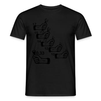 Apéro Bricolage Garage Bière Papa Papy - T-shirt homme - noir - Devant - AI Model Male 178 light (178cm)