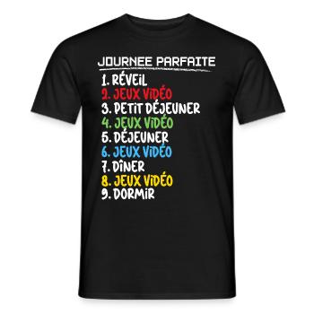 Videospiele Perfekter Tag für Gamer - Männer T-Shirt - Schwarz - Vorne - AI Model Male 178 light (178cm)