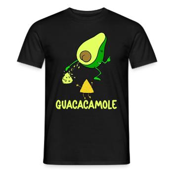 Frau Avocado Guacamole Vegetarisch Vegan Aperitif - Männer T-Shirt - Schwarz - Vorne - AI Model Male 178 light (178cm)