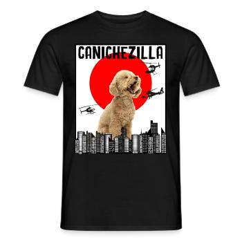 Fierce Poodle Dog! Cute Dog Owner - Men's T-Shirt - black - Front - AI Model Male 178 light (178cm)