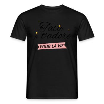 Tante Ich Liebe Dich Ein Leben lang Ehefrau Tante Der Liebe - Männer T-Shirt - Schwarz - Vorne - AI Model Male 178 light (178cm)