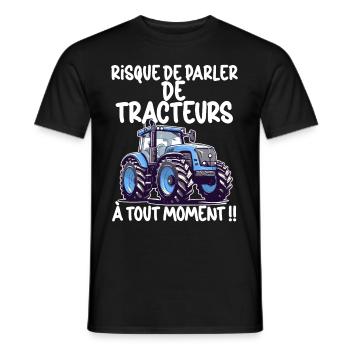 Schönes Geschenk Landwirtschaftlicher Traktor Mann Frau Kind - Männer T-Shirt - Schwarz - Vorne - AI Model Male 178 light (178cm)