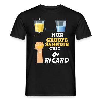 Humour alcool Jaune Homme Femme Super Dessin Cool - T-shirt homme - noir - Devant - AI Model Male 178 light (178cm)