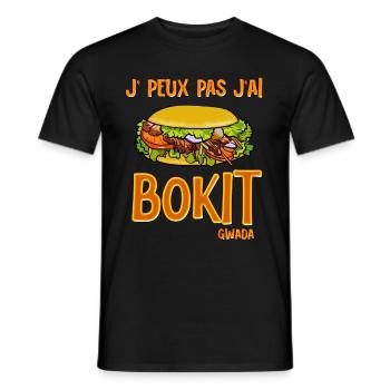 Ich kann nicht Ich habe Bokit Humor guadeloupe - Männer T-Shirt - Schwarz - Vorne - AI Model Male 178 light (178cm)