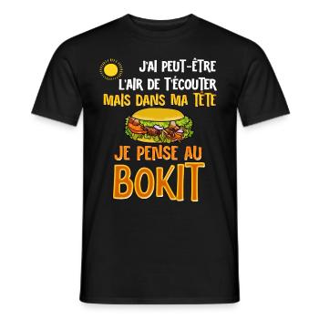 Guadeloupe Bokit Cuisine West Indies Tropical Travel - Men's T-Shirt - black - Front - AI Model Male 178 light (178cm)