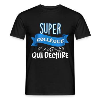 Super-Kollege, der den Ruhestand von Mann oder Frau rockt - Männer T-Shirt - Schwarz - Vorne - AI Model Male 178 light (178cm)