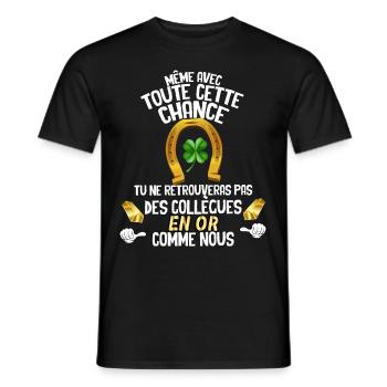 Pensionierung des Mitarbeiters Viel Glück - Männer T-Shirt - Schwarz - Vorne - AI Model Male 178 light (178cm)