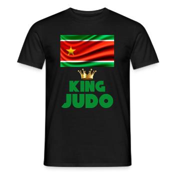 King Judo Guadeloupe Champion Fierté Antilles - T-shirt homme - noir - Devant - AI Model Male 178 light (178cm)