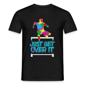 Just Get Over It - Track & Field - T-shirt homme - noir - Devant - AI Model Male 178 light (178cm)