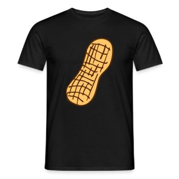 Peanut Peanut Shell - Men's T-Shirt - black - Front - AI Model Male 178 light (178cm)