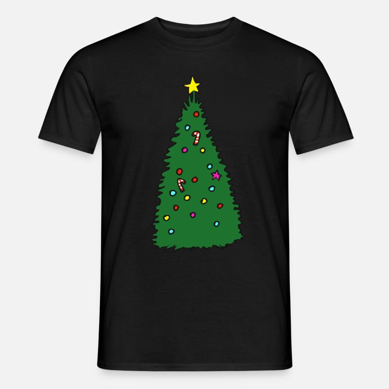Tannenbaum - Männer T-Shirt - Schwarz
