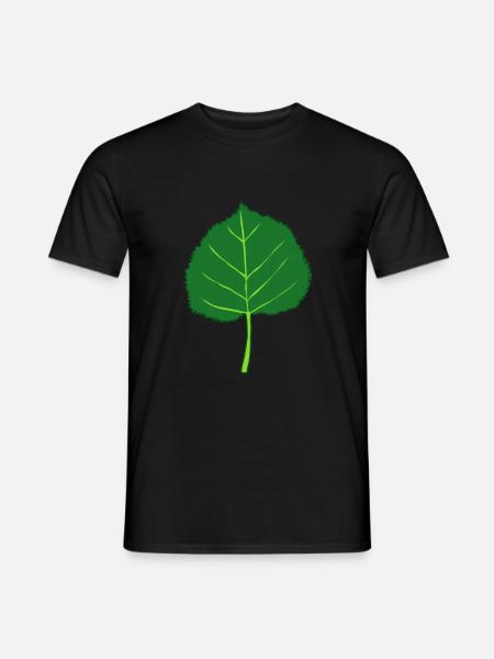 Linden - Tree - Leaf - Men's T-Shirt - black