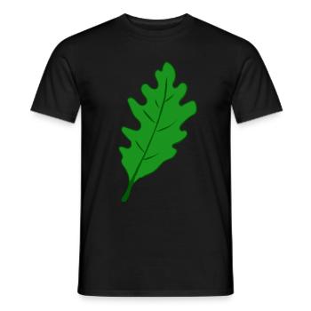 Chêne - Feuille de chêne - T-shirt homme - noir - Devant - AI Model Male 178 light (178cm)