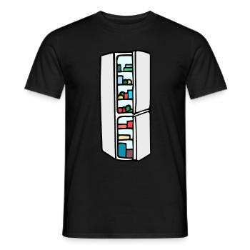 Kühlschrank - Männer T-Shirt - Schwarz - Vorne - AI Model Male 178 light (178cm)