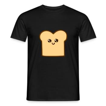 Toast - Männer T-Shirt - Schwarz - Vorne - AI Model Male 178 light (178cm)
