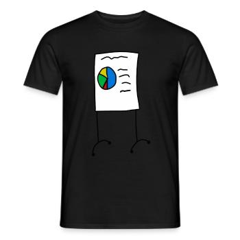 Präsentation - Flipchart - Männer T-Shirt - Schwarz - Vorne - AI Model Male 178 light (178cm)