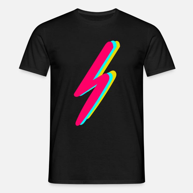 Blitz - Männer T-Shirt - Schwarz