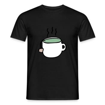 Tee - Männer T-Shirt - Schwarz - Vorne - AI Model Male 178 light (178cm)