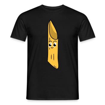 Noodle - humor - Men's T-Shirt - black - Front - AI Model Male 178 light (178cm)