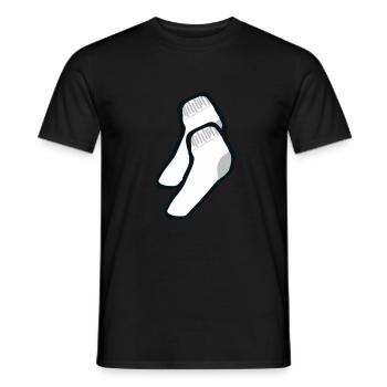 Chaussettes - T-shirt homme - noir - Devant - AI Model Male 178 light (178cm)