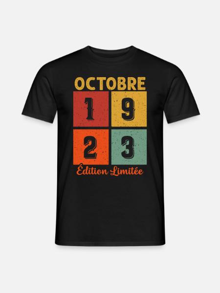 Octobre 1923 Édition limitée - T-shirt homme - noir