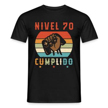 Niveau 70 Complete - T-shirt homme - noir - Devant - AI Model Male 178 light (178cm)