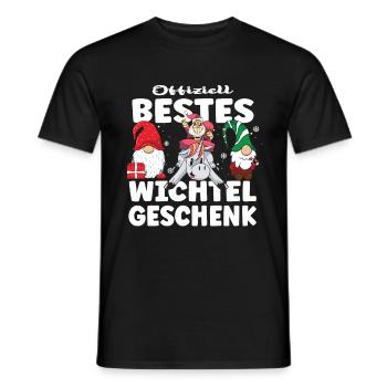 offiziel bestes wichtel geschenk - Männer T-Shirt - Schwarz - Vorne - AI Model Male 178 light (178cm)
