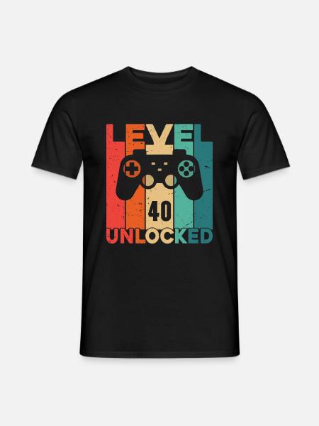 Niveau 40 Débloqué - T-shirt homme - noir