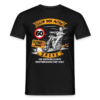 Geburtstag Alten Säcke lustiges Biker & Motorrad - Männer T-Shirt - Schwarz - Vorne - AI Model Male 178 light (178cm)